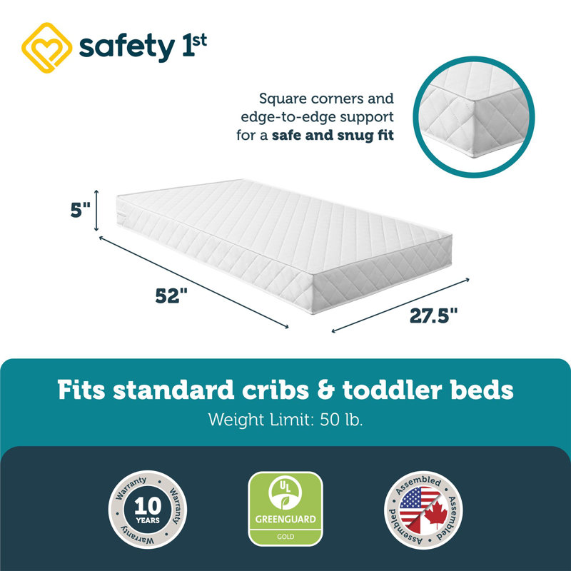 Safety 1st Transitions Crib Toddler Bed Mattress Reviews Wayfair